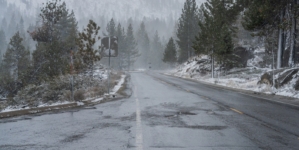 Map shows two atmospheric rivers headed for the US