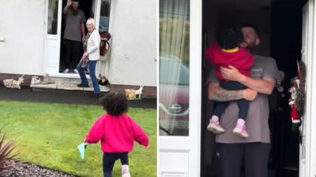 Toddler Had Never Met Uncle Who Lived Abroad—Then He Opened the Door