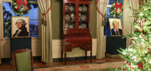 The Surprise Second Lego Portrait in Melania Trump’s Christmas Decor