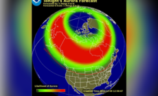 Map Reveals States Where Aurora Could Appear Tonight As Sun Burp Hits