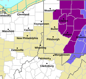 Pennsylvania ice storm warning map shows where hazards possible 