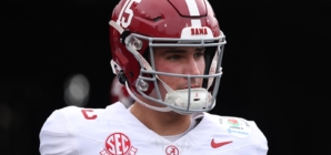 Alabama’s Ty Simpson Gets Blunt Advice From AJ McCarron on NFL Draft