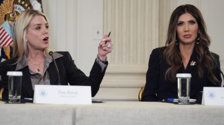 Pam Bondi’s Chances of Leaving Cabinet Surge Past Kristi Noem’s