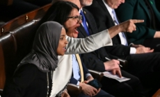 Video Shows Ilhan Omar Shout at Donald Trump During SOTU