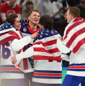 USA’s OT Gold Over Canada Seals Rare Olympic Feat for Tkachuk-Hughes Brothers