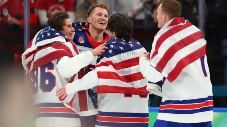 USA’s OT Gold Over Canada Seals Rare Olympic Feat for Tkachuk-Hughes Brothers