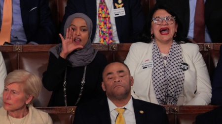 Donald Trump Says Ilhan Omar Should ‘Get On A Boat’ After SOTU Clash