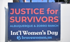 In Photos: Women’s March Demands Epstein Accountability at Zorro Ranch