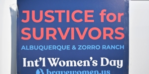 In Photos: Women’s March Demands Epstein Accountability at Zorro Ranch