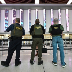 Trump gives update on ICE agents in airports, considers National Guard deployment