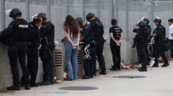 Tear Gas, Arrests at LA ‘No Kings’ Protest Near Federal Prison