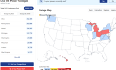 US power outage map shows 1 million hit across 10 states