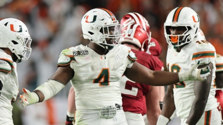 Draft Guru Predicts Big Draft-Day Fall for Miami DE Rueben Bain Jr.