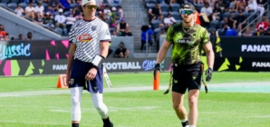 Fans React as Tom Brady, Logan Paul Get Chippy at Flag Football Classic