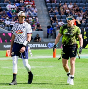 Fans React as Tom Brady, Logan Paul Get Chippy at Flag Football Classic