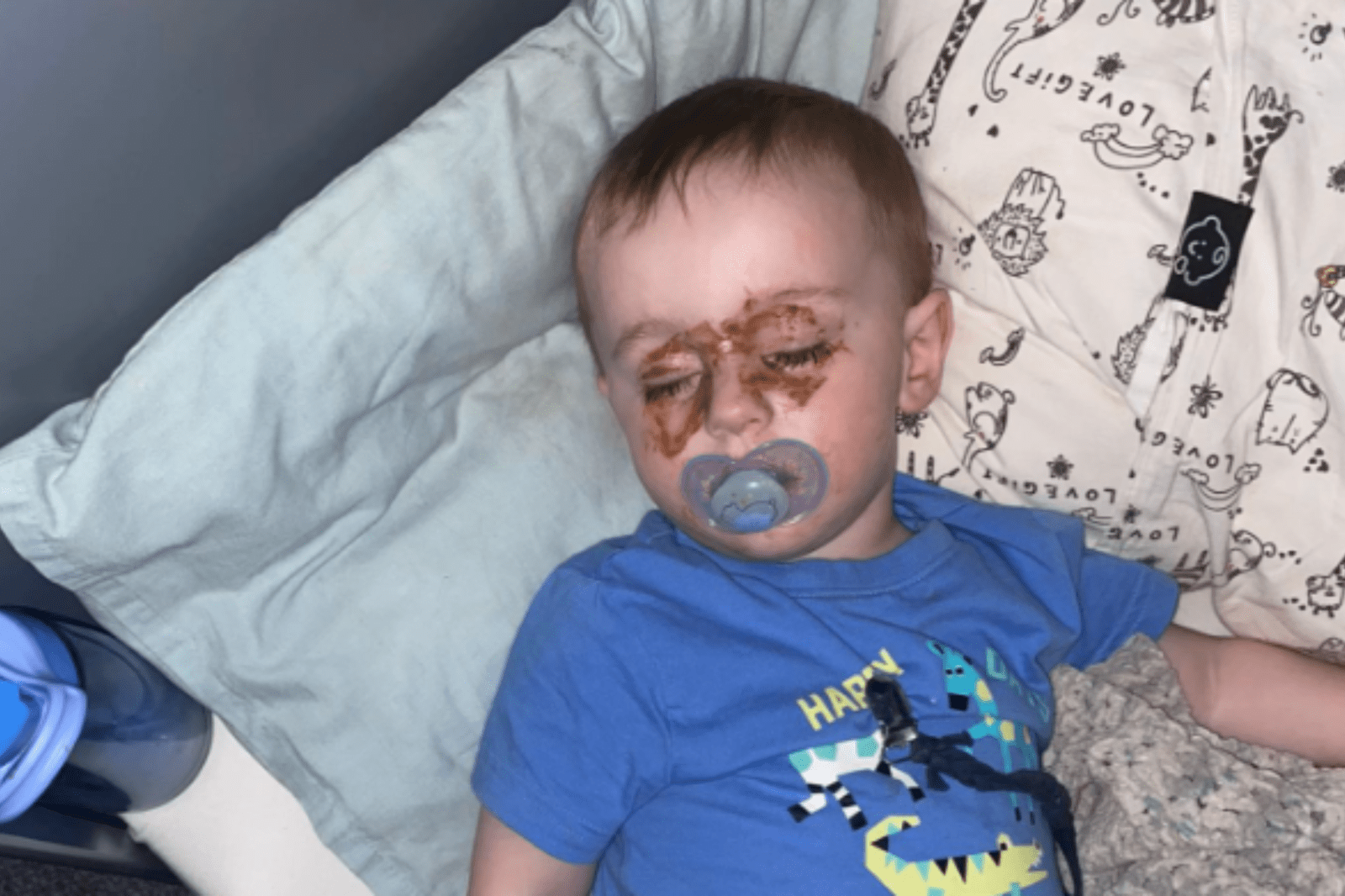 Mom Checking on Toddler at Night Spots Strange Marks on Eyes—Then Realizes