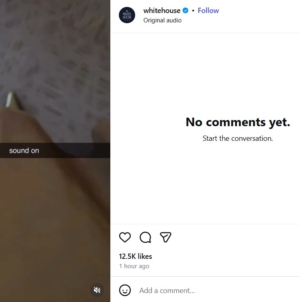 White House Instagram Posts Spark Questions