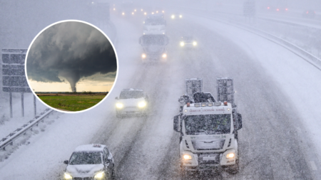 Heavy Snow, Tornado Warnings Issued at Same Time in One State